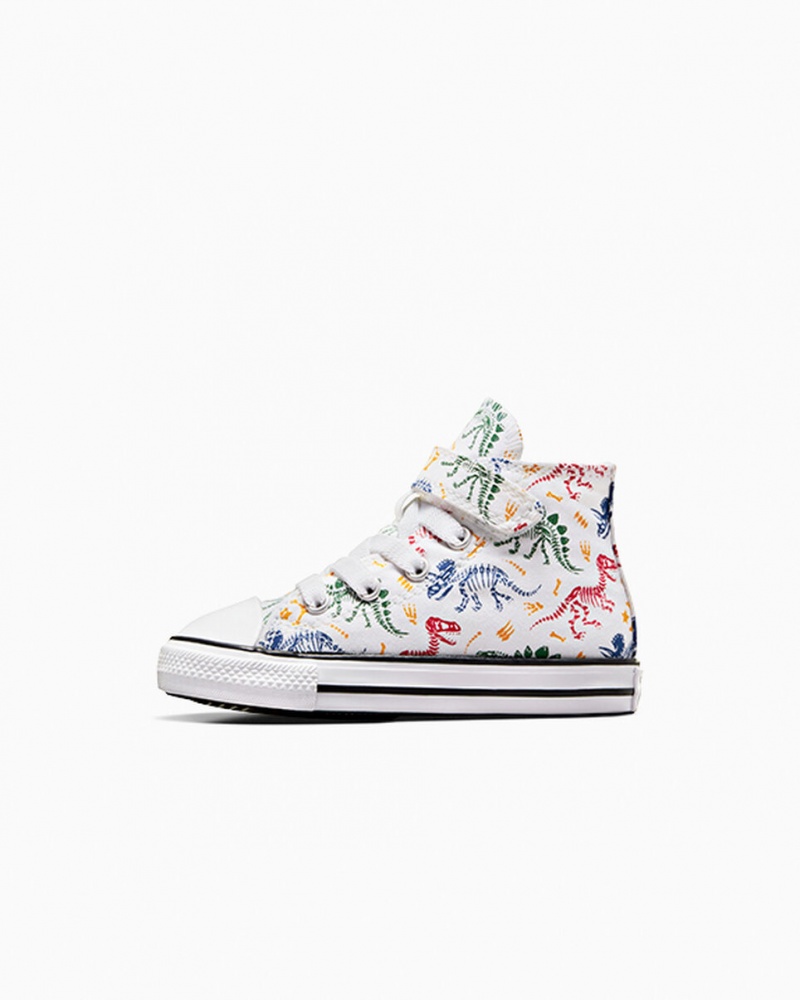 Converse Chuck Taylor All Star Easy-On Dinos ασπρα κοκκινα πρασινο | HYKOJM-437