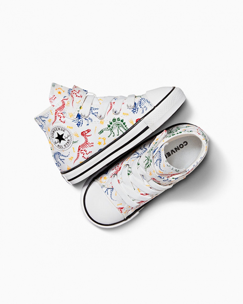 Converse Chuck Taylor All Star Easy-On Dinos ασπρα κοκκινα πρασινο | HYKOJM-437