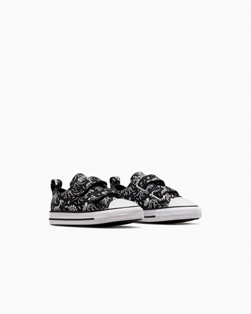 Converse Chuck Taylor All Star Easy-On Dinos μαυρα ασπρα ασπρα | DPQYHM-597