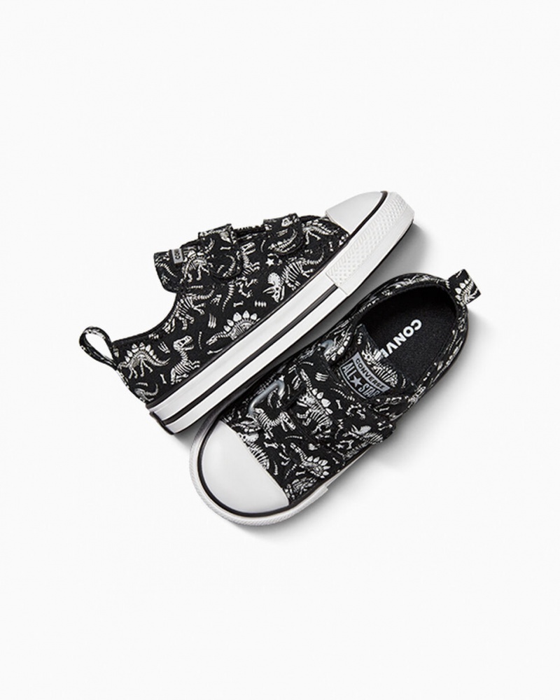 Converse Chuck Taylor All Star Easy-On Dinos μαυρα ασπρα ασπρα | DPQYHM-597