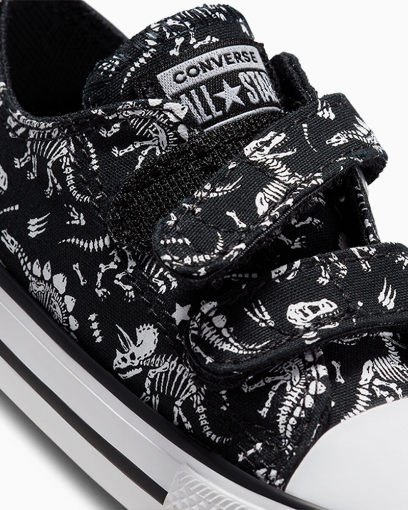 Converse Chuck Taylor All Star Easy-On Dinos μαυρα ασπρα ασπρα | DPQYHM-597