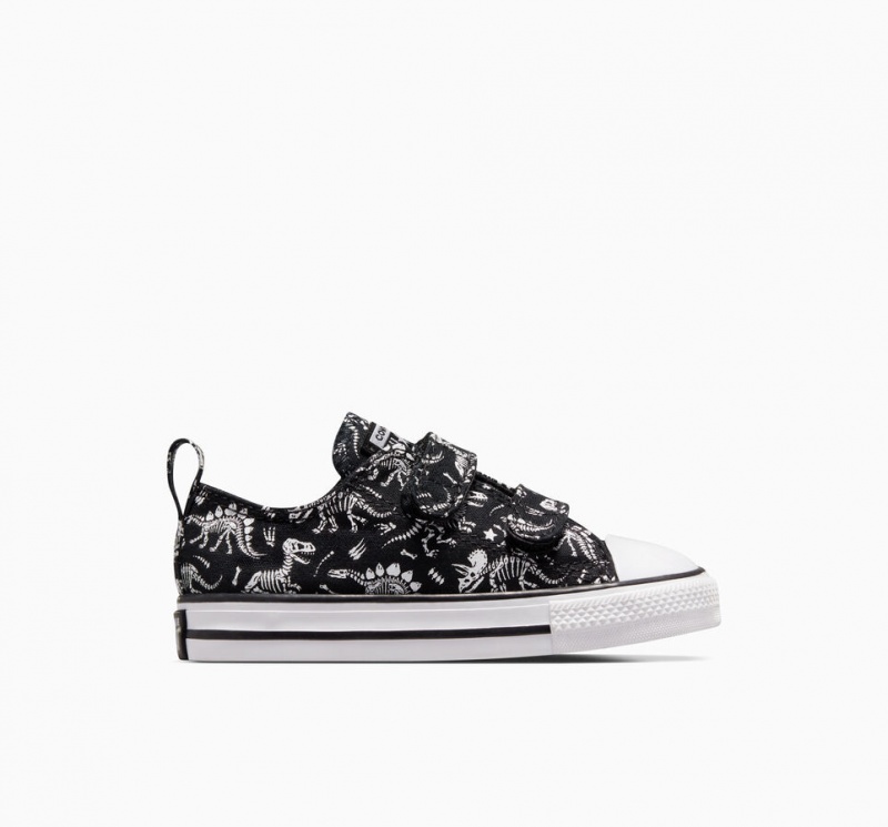 Converse Chuck Taylor All Star Easy-On Dinos μαυρα ασπρα ασπρα | DPQYHM-597