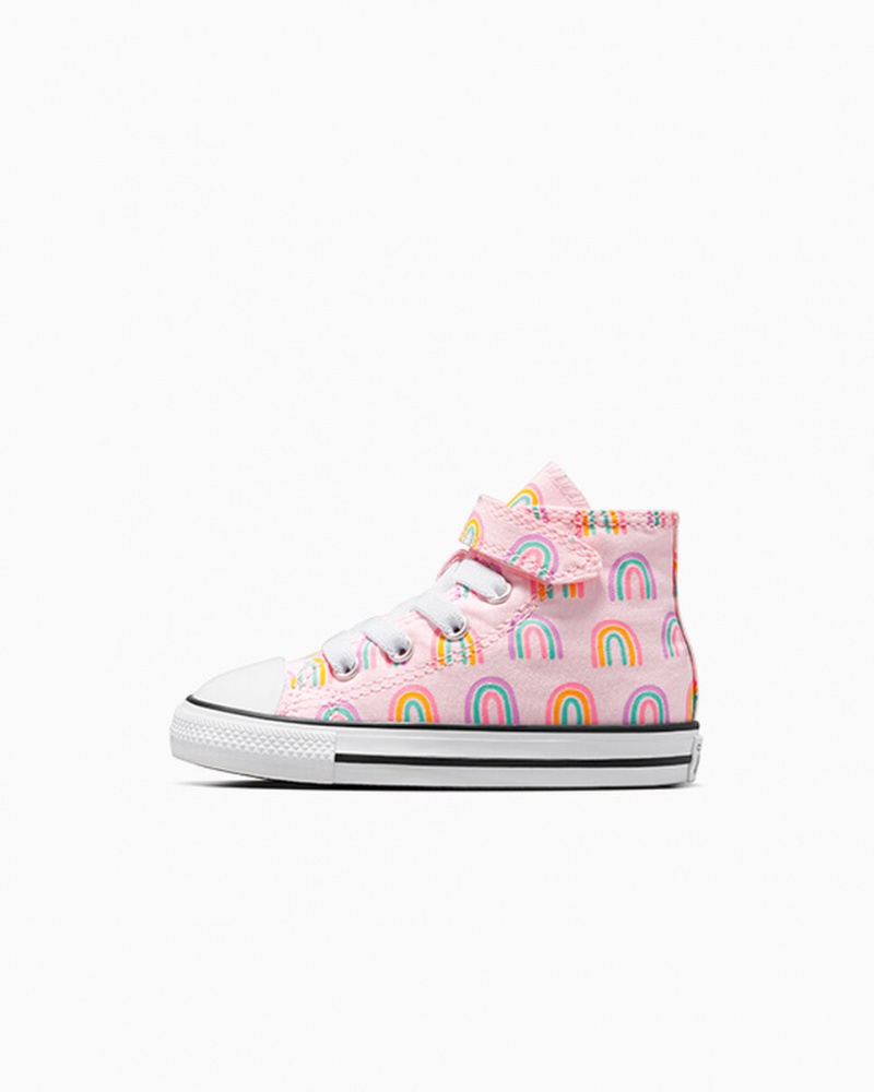 Converse Chuck Taylor All Star Easy-On Rainbows ροζ | QXNZHK-475