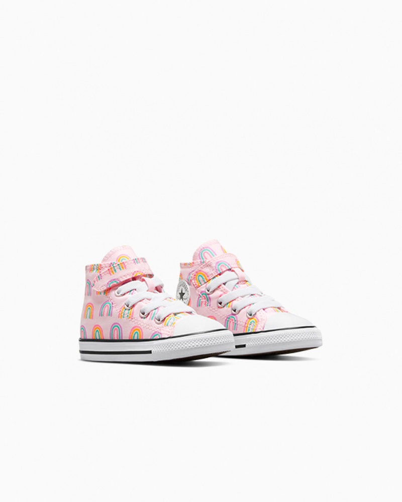 Converse Chuck Taylor All Star Easy-On Rainbows ροζ | QXNZHK-475