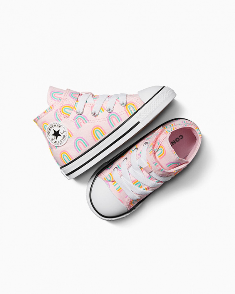 Converse Chuck Taylor All Star Easy-On Rainbows ροζ | QXNZHK-475