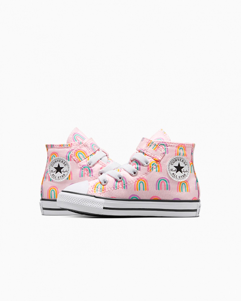 Converse Chuck Taylor All Star Easy-On Rainbows ροζ | QXNZHK-475