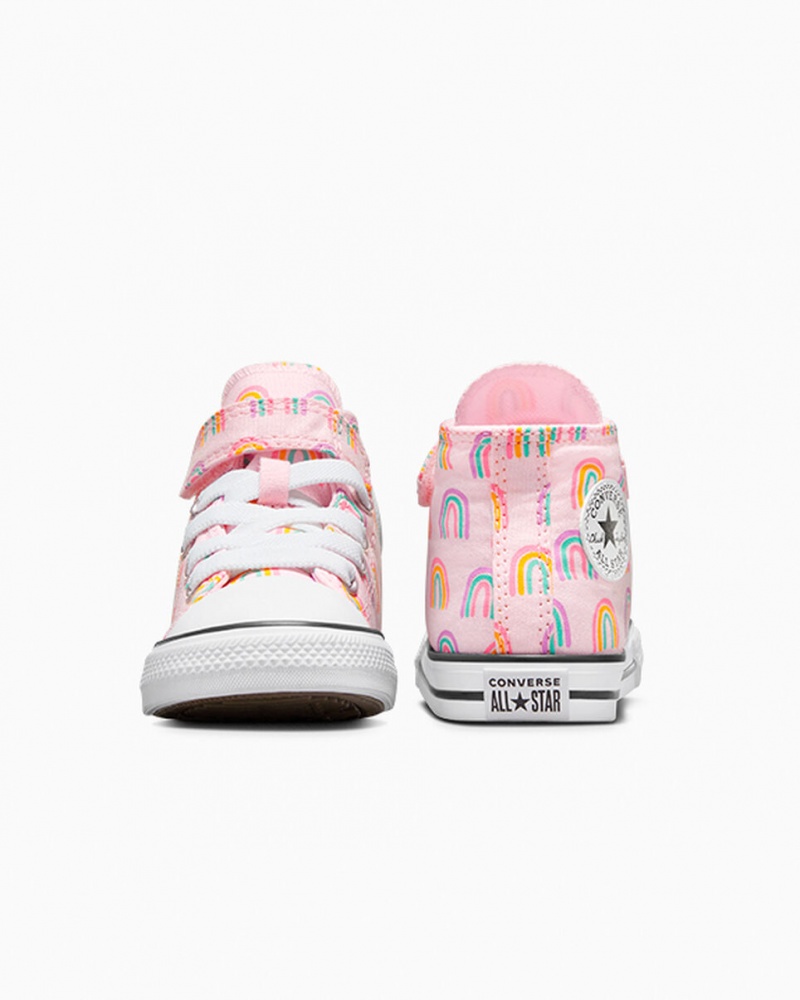 Converse Chuck Taylor All Star Easy-On Rainbows ροζ | QXNZHK-475