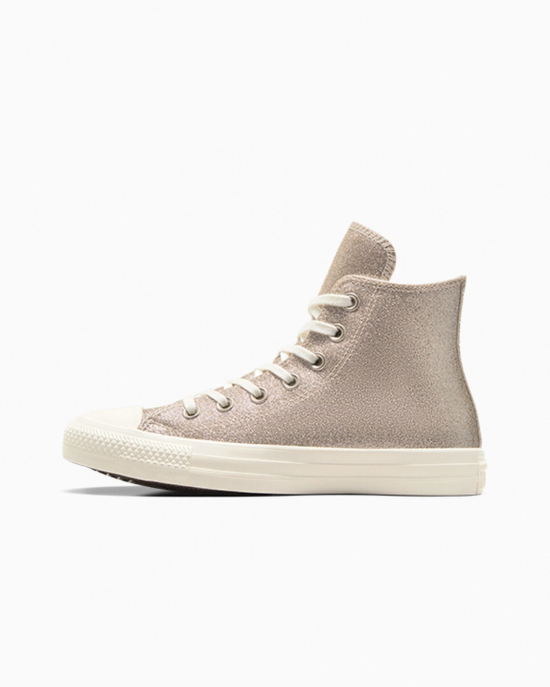 Converse Chuck Taylor All Star Glitter ανοιχτο χρυσο χρωμα | HVIGWE-791