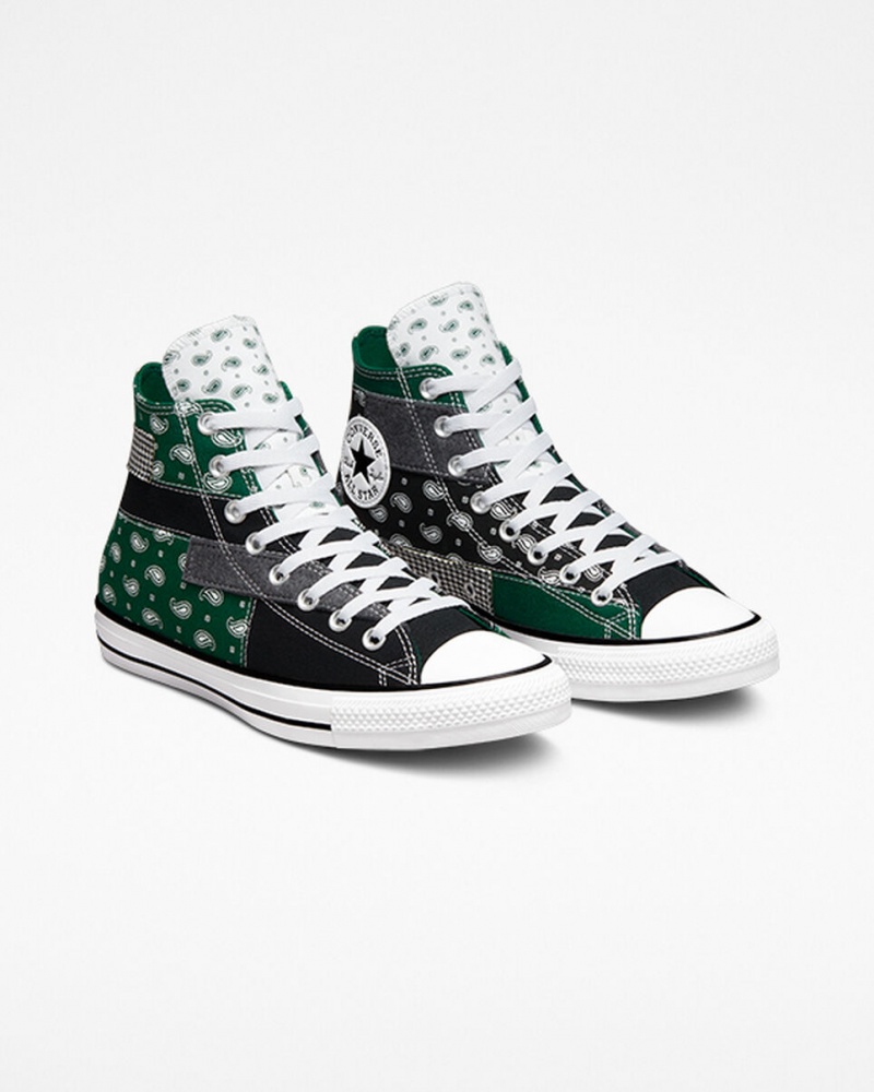 Converse Chuck Taylor All Star Hacked Patterns μαυρα ασπρα | LIOSMA-129