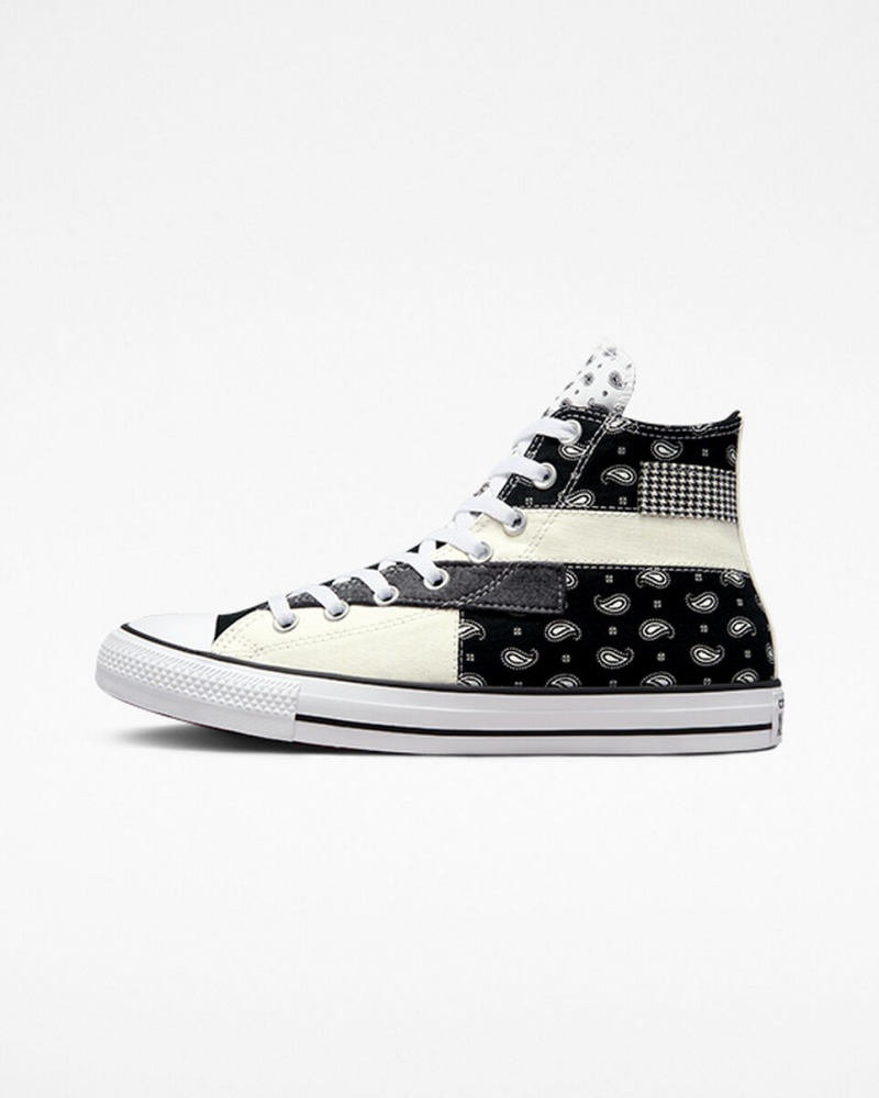 Converse Chuck Taylor All Star Hacked Patterns μαυρα ασπρα | TZYCFH-921