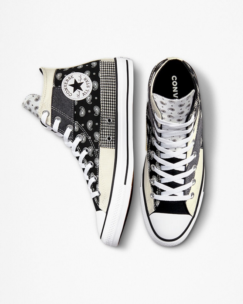 Converse Chuck Taylor All Star Hacked Patterns μαυρα ασπρα | TZYCFH-921