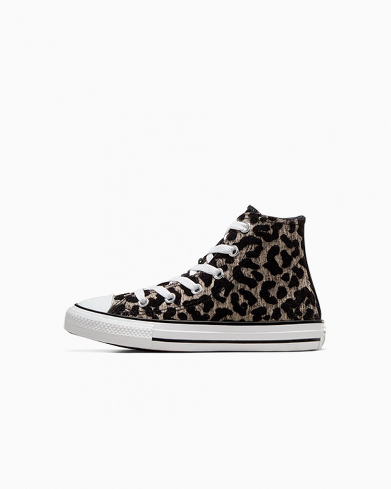 Converse Chuck Taylor All Star Leopard ανοιχτο μαυρα ασπρα | UQHZEF-491