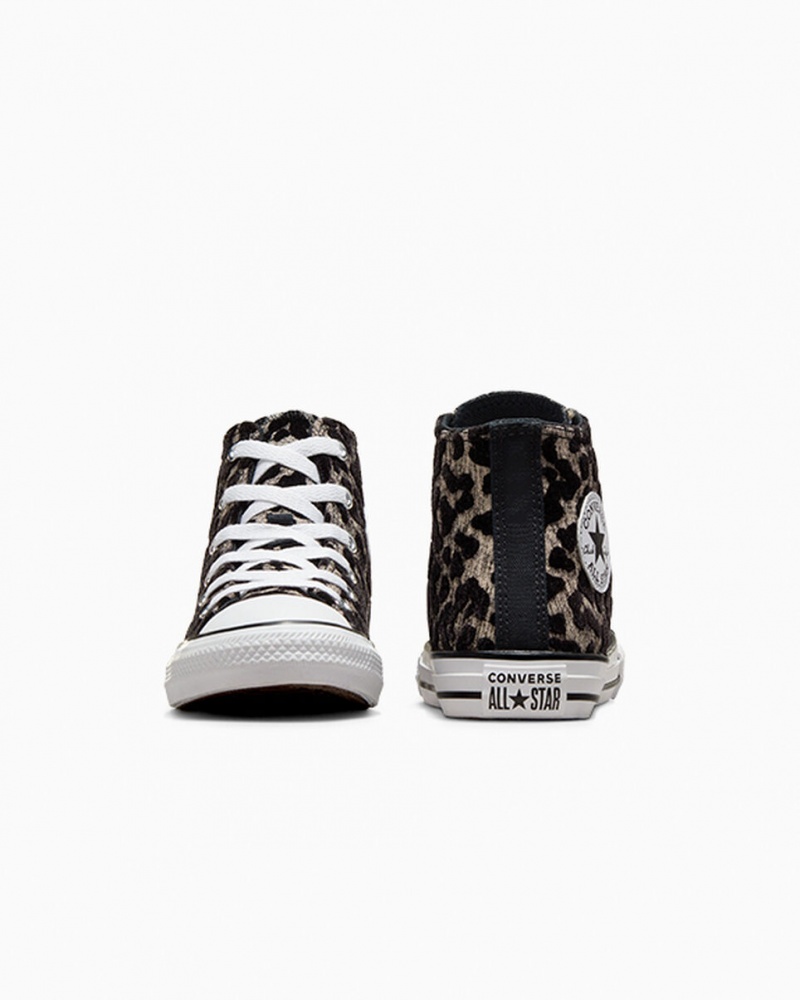 Converse Chuck Taylor All Star Leopard ανοιχτο μαυρα ασπρα | UQHZEF-491