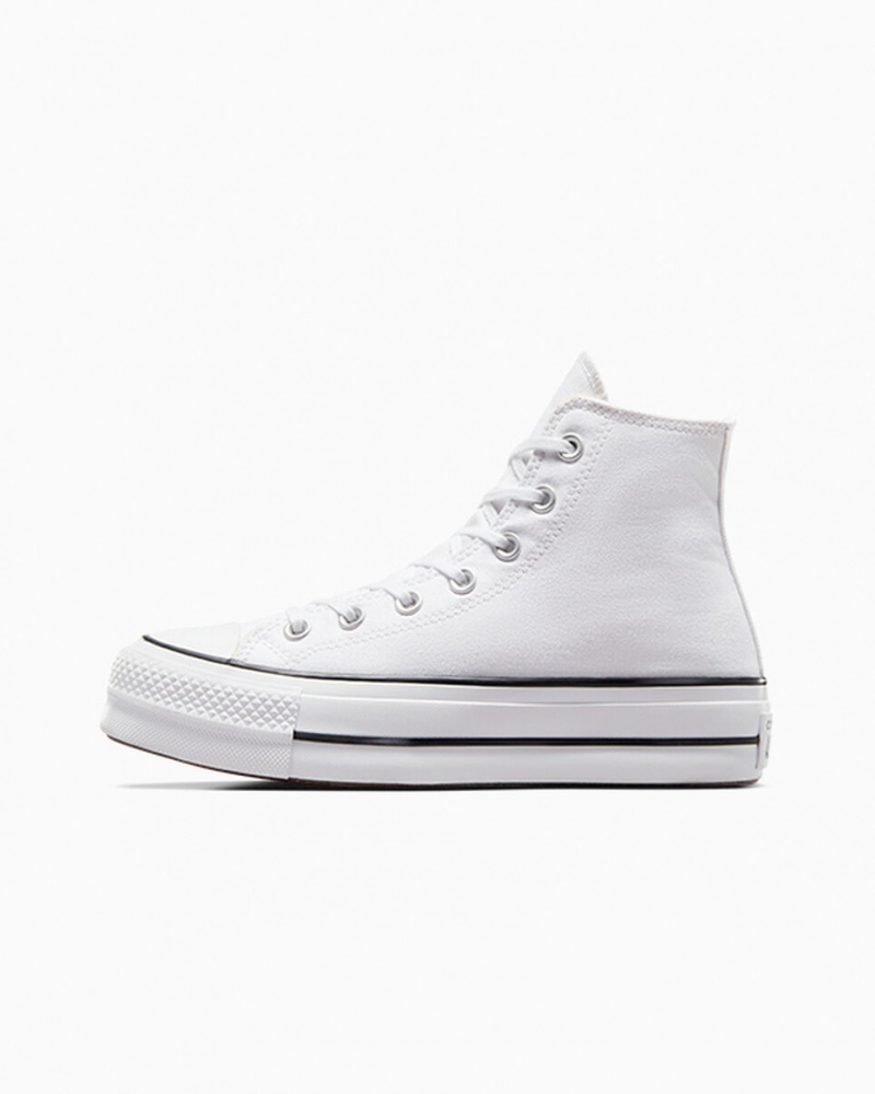 Converse Chuck Taylor All Star Lift flatforms ασπρα μαυρα ασπρα | RJPTUG-061