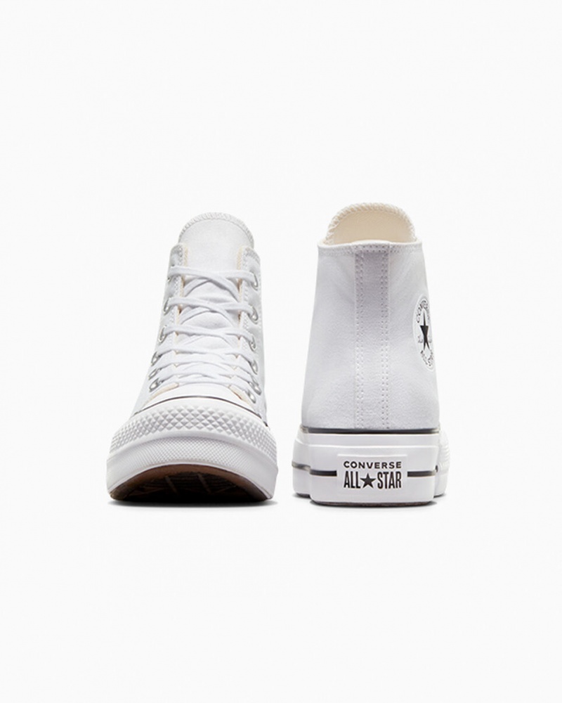 Converse Chuck Taylor All Star Lift flatforms ασπρα μαυρα ασπρα | RJPTUG-061