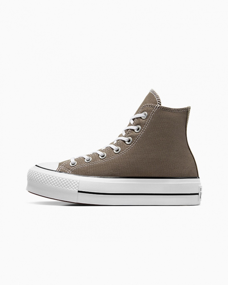 Converse Chuck Taylor All Star Lift flatforms ασπρα μαυρα | SOYTPU-560