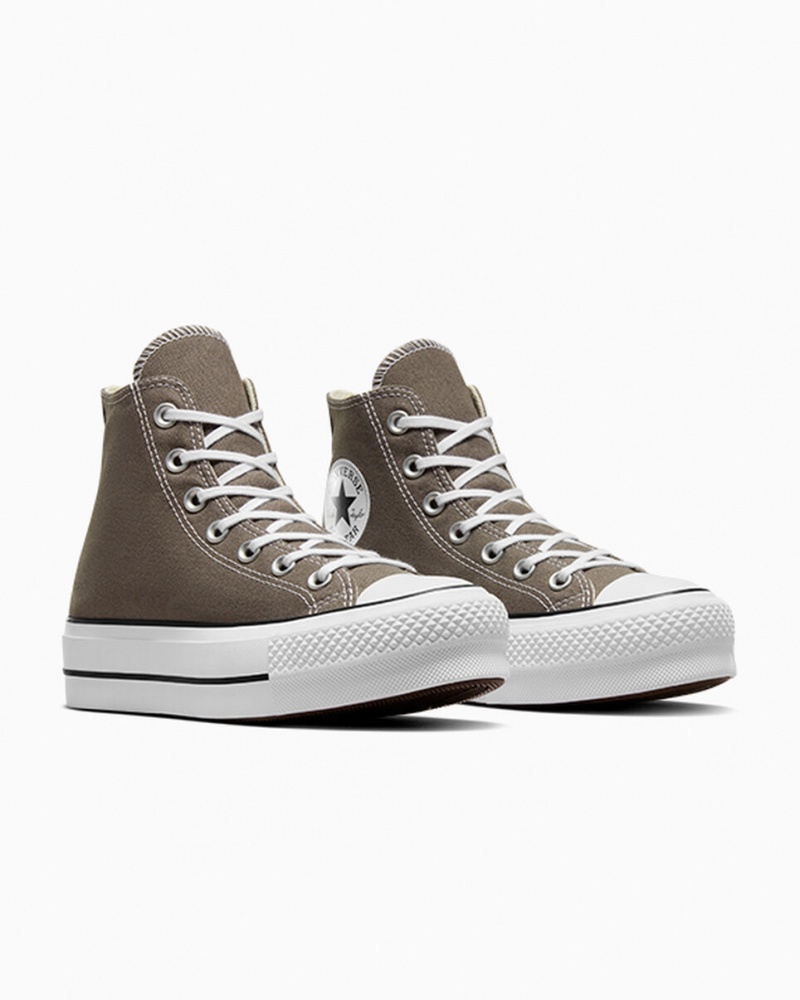 Converse Chuck Taylor All Star Lift flatforms ασπρα μαυρα | SOYTPU-560