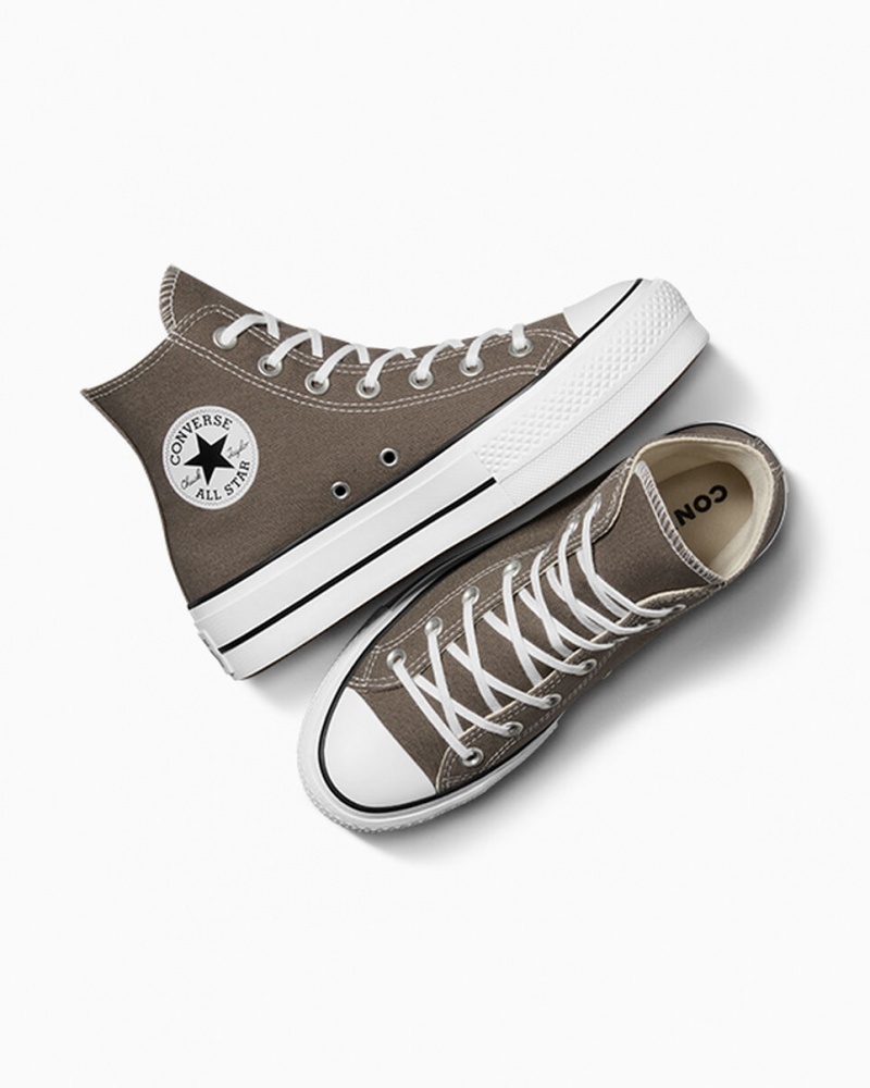 Converse Chuck Taylor All Star Lift flatforms ασπρα μαυρα | SOYTPU-560