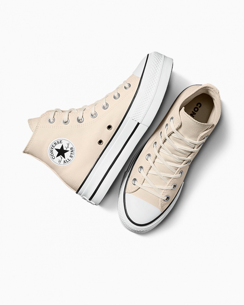 Converse Chuck Taylor All Star Lift flatforms ασπρα μαυρα | RBPSLG-128