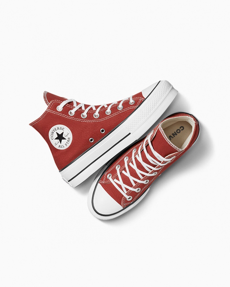 Converse Chuck Taylor All Star Lift flatforms κοκκινα ασπρα μαυρα | MVHOIP-487