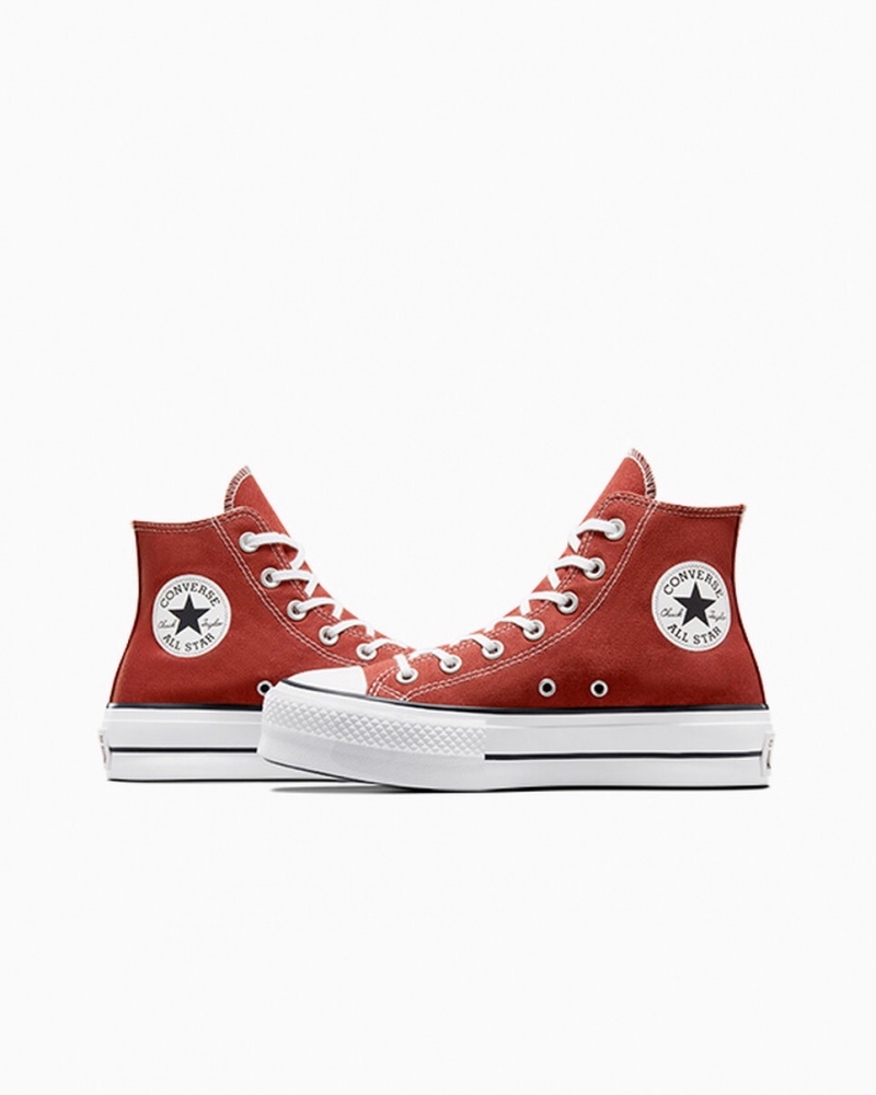 Converse Chuck Taylor All Star Lift flatforms κοκκινα ασπρα μαυρα | MVHOIP-487