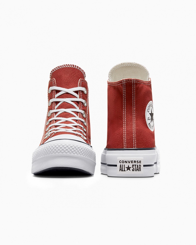 Converse Chuck Taylor All Star Lift flatforms κοκκινα ασπρα μαυρα | MVHOIP-487