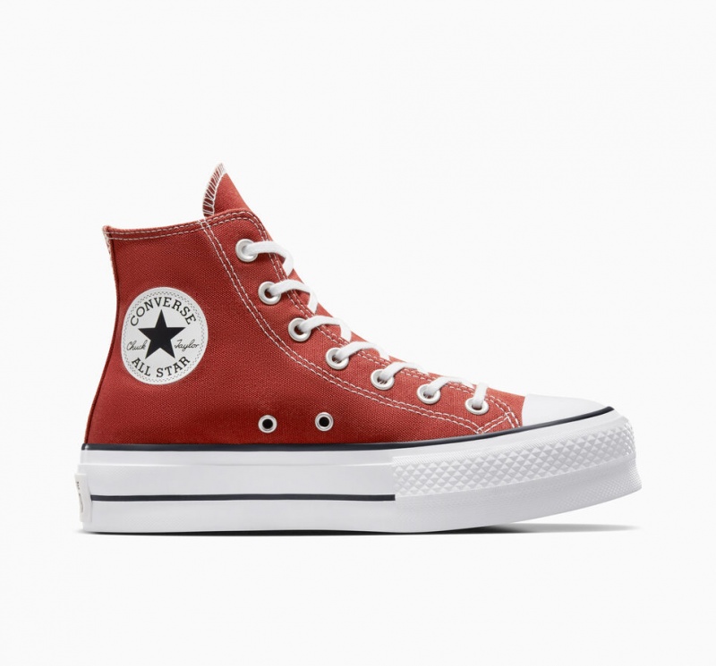 Converse Chuck Taylor All Star Lift flatforms κοκκινα ασπρα μαυρα | MVHOIP-487