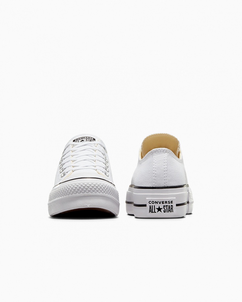 Converse Chuck Taylor All Star Lift flatforms ασπρα μαυρα ασπρα | KZXMCF-986