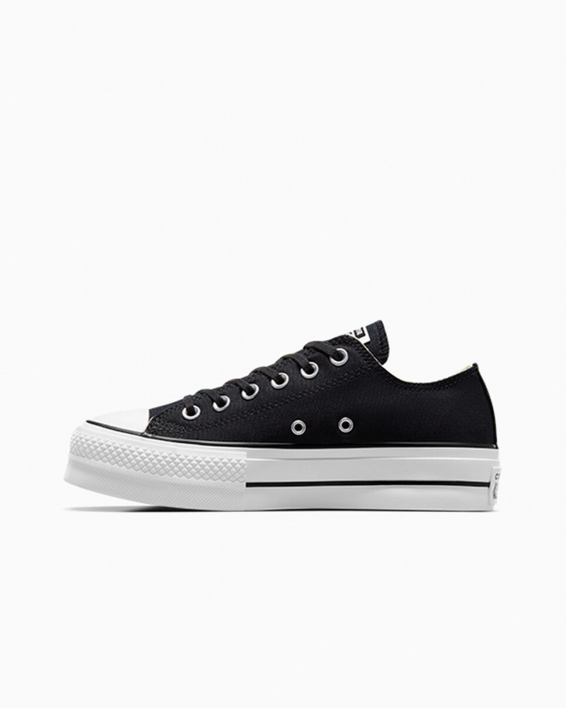 Converse Chuck Taylor All Star Lift flatforms μαυρα ασπρα ασπρα | GWFULQ-504