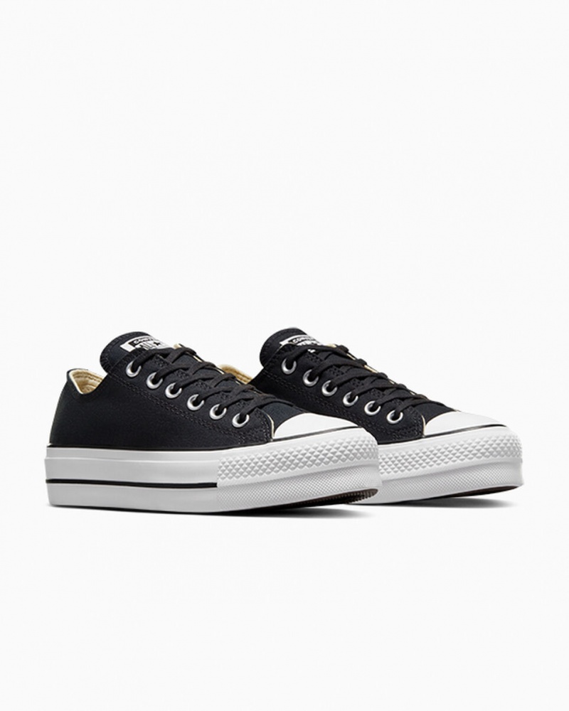 Converse Chuck Taylor All Star Lift flatforms μαυρα ασπρα ασπρα | GWFULQ-504