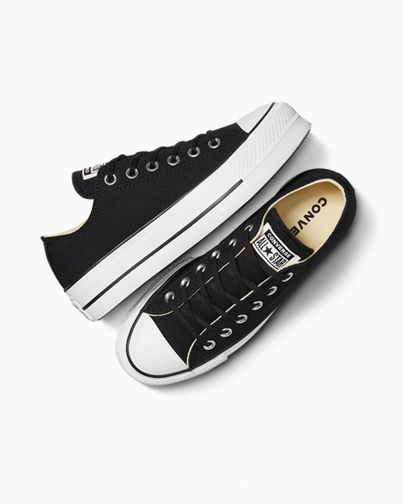 Converse Chuck Taylor All Star Lift flatforms μαυρα ασπρα ασπρα | GWFULQ-504