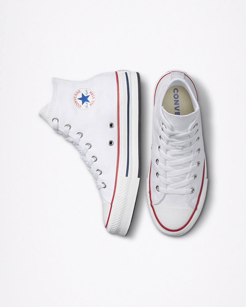 Converse Chuck Taylor All Star Lift flatforms ασπρα σκουρο μπλε | RTLGMN-831