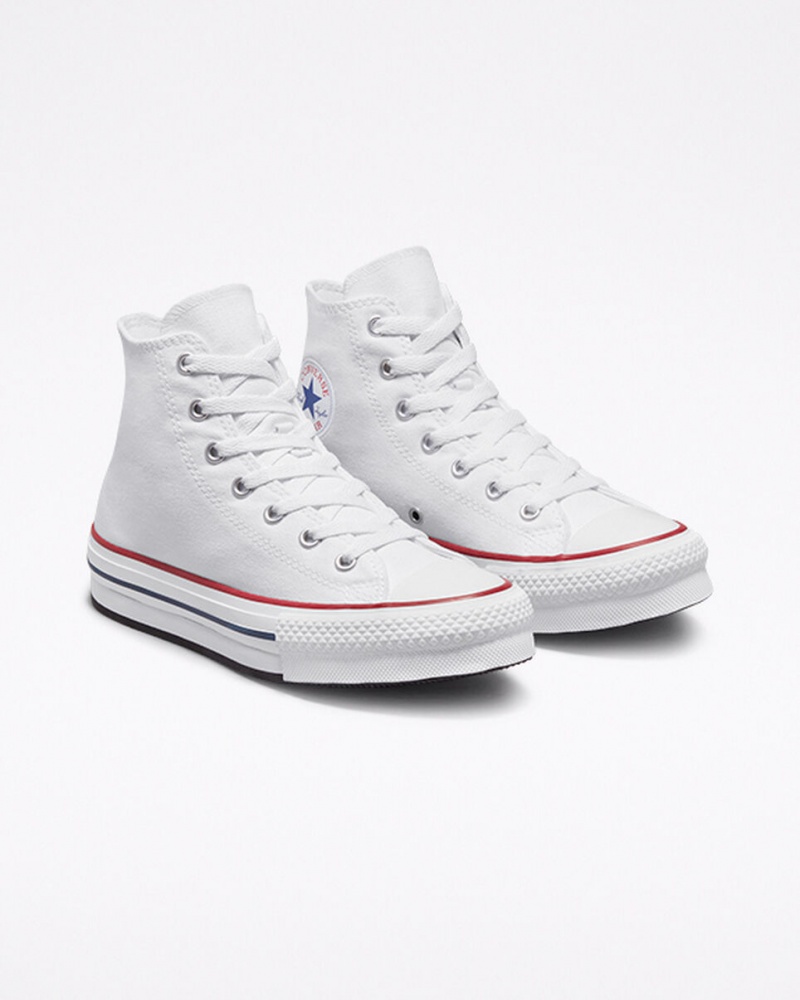 Converse Chuck Taylor All Star Lift flatforms ασπρα σκουρο μπλε | RTLGMN-831