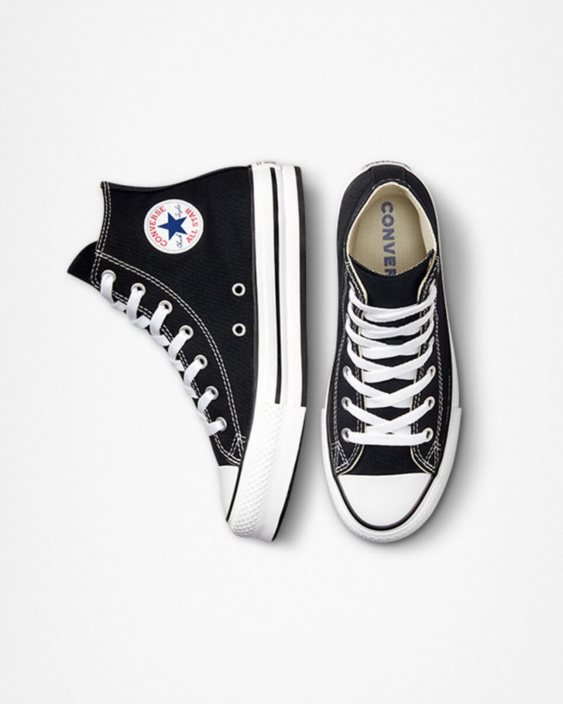 Converse Chuck Taylor All Star Lift flatforms μαυρα ασπρα μαυρα | YFUGJL-347