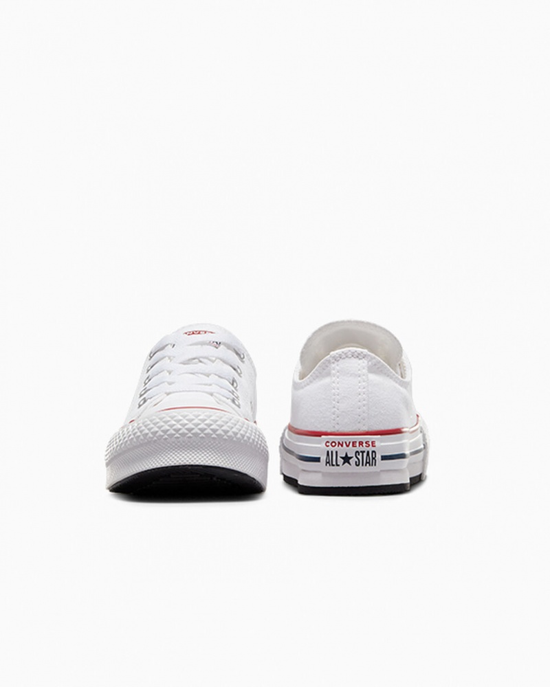 Converse Chuck Taylor All Star Lift flatforms ασπρα σκουρο μπλε | PWUHNO-241