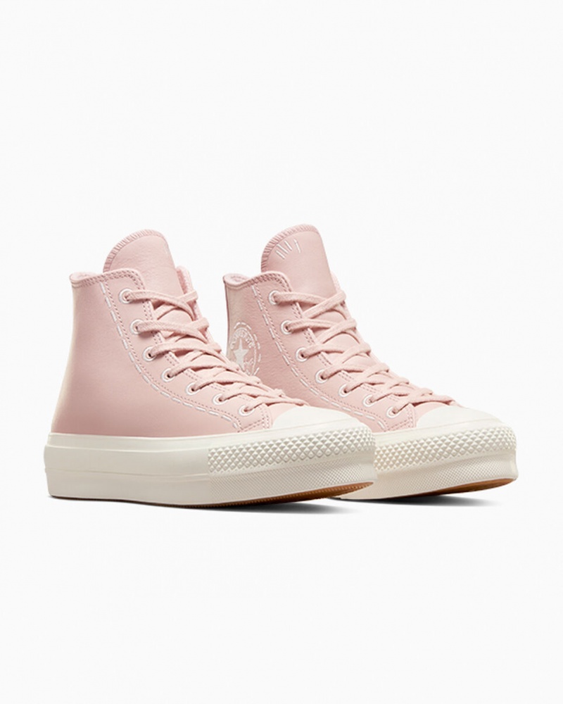 Converse Chuck Taylor All Star Lift flatforms Bold Stitch ροζ ροζ | SMJWXL-752