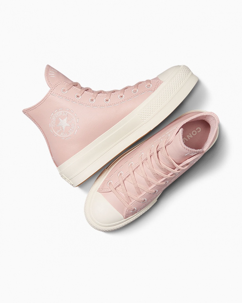 Converse Chuck Taylor All Star Lift flatforms Bold Stitch ροζ ροζ | SMJWXL-752