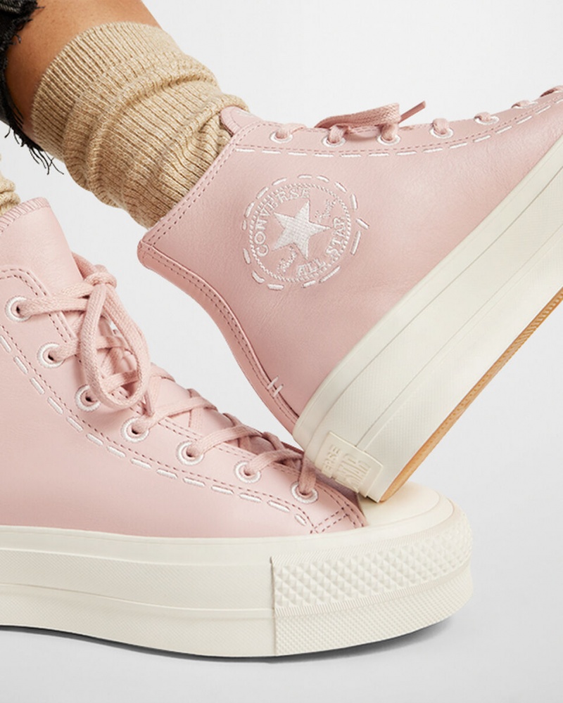 Converse Chuck Taylor All Star Lift flatforms Bold Stitch ροζ ροζ | SMJWXL-752