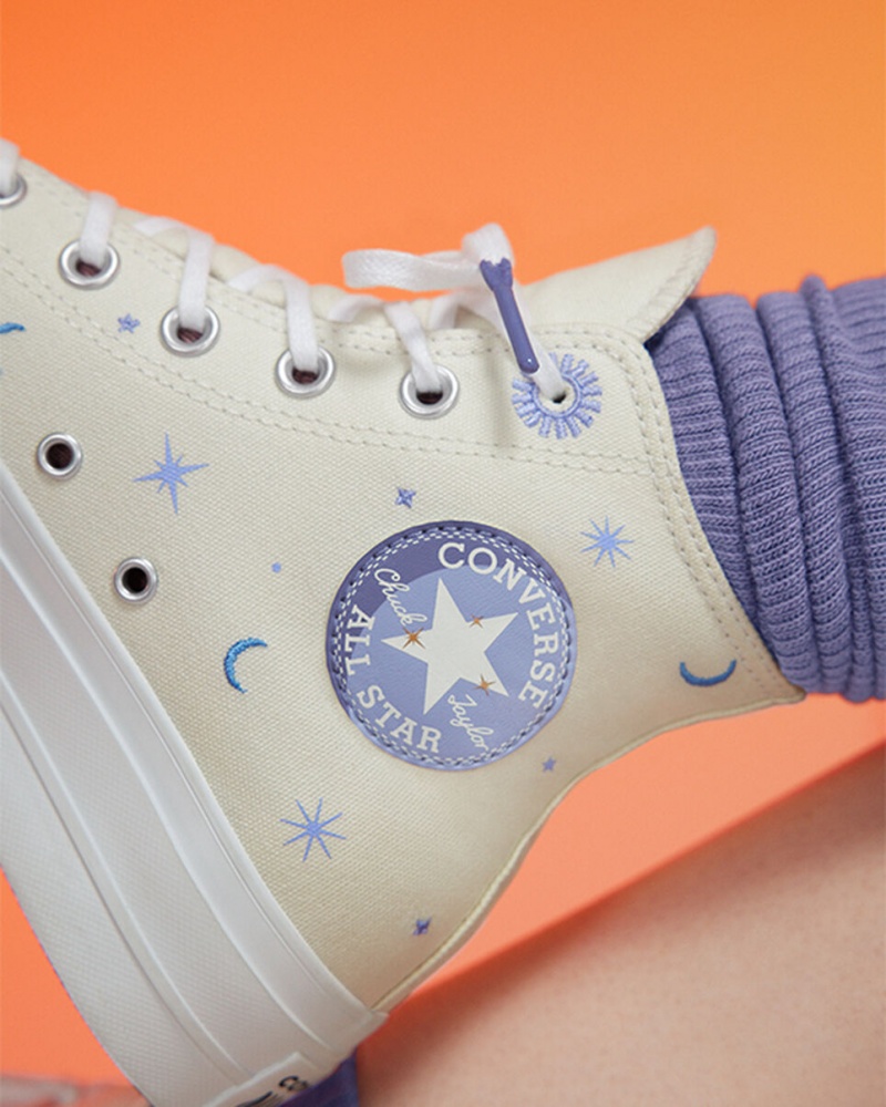 Converse Chuck Taylor All Star Lift flatforms Celestial μωβ | LJZRCO-529