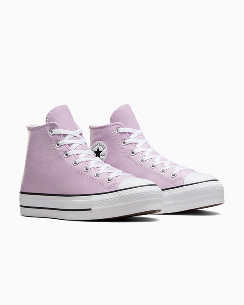 Converse Chuck Taylor All Star Lift flatforms Excess Materials ασπρα μαυρα | OWKAPL-036