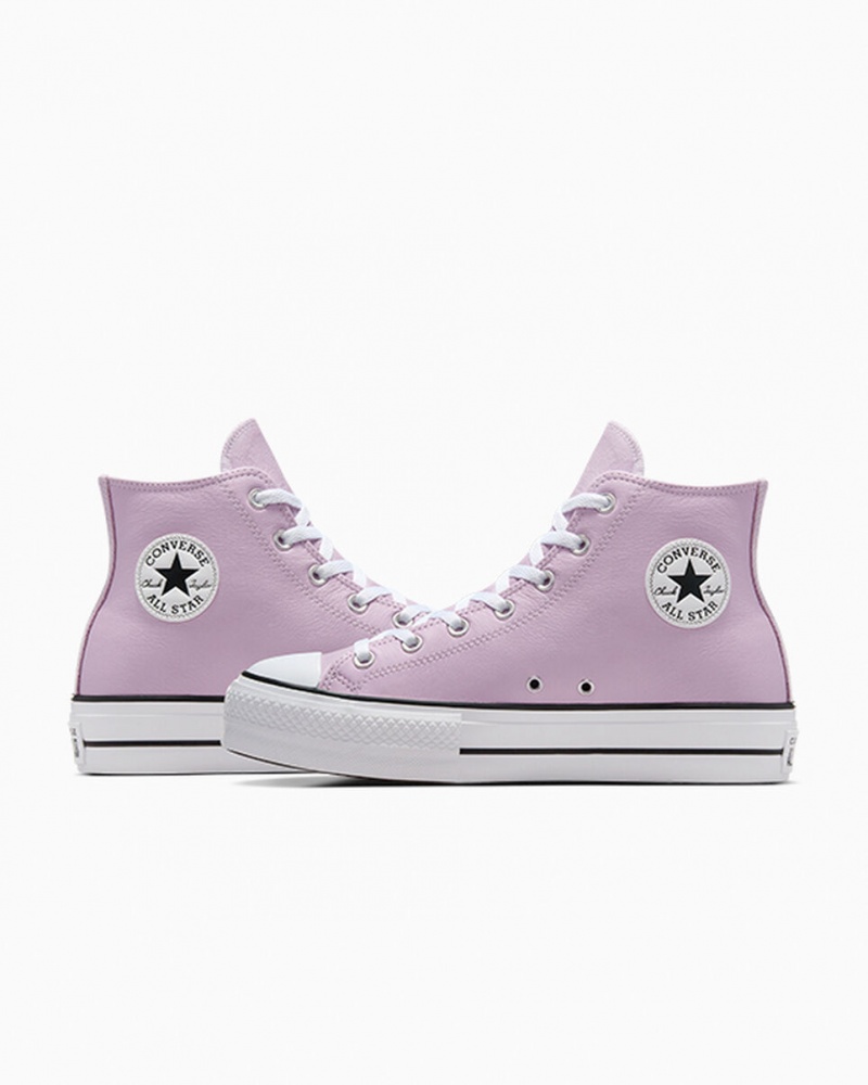 Converse Chuck Taylor All Star Lift flatforms Excess Materials ασπρα μαυρα | OWKAPL-036