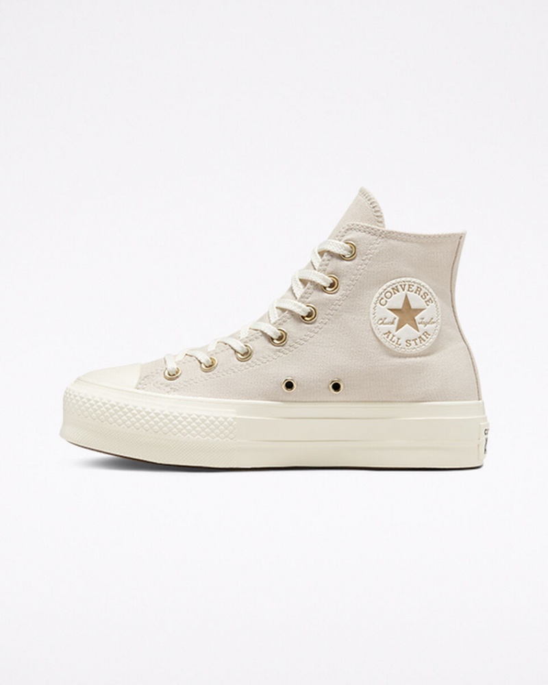 Converse Chuck Taylor All Star Lift flatforms Golden Elements ανοιχτο χρυσο χρωμα | LFVXSB-085