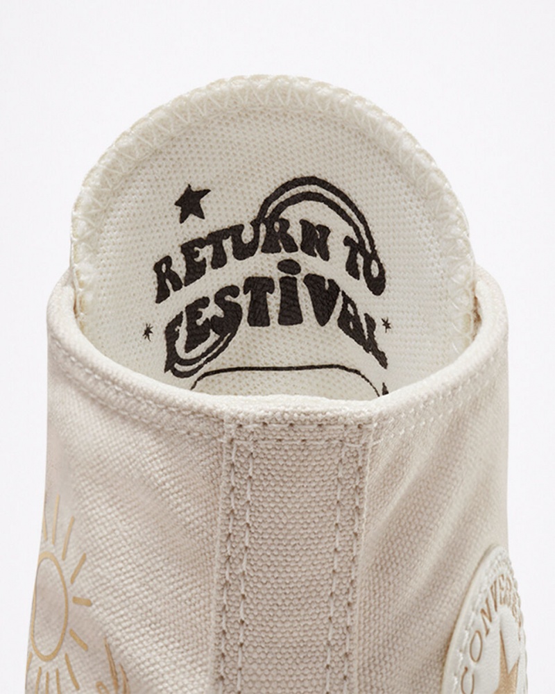 Converse Chuck Taylor All Star Lift flatforms Golden Elements ανοιχτο χρυσο χρωμα | LFVXSB-085