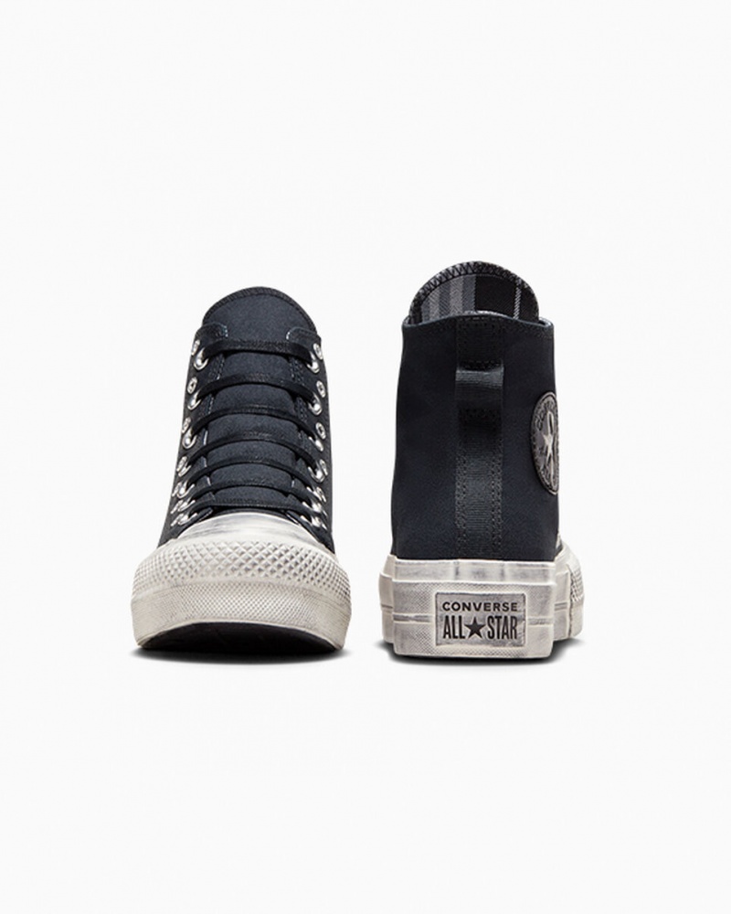 Converse Chuck Taylor All Star Lift flatforms Punk μαυρα μαυρα | IKWCVD-021