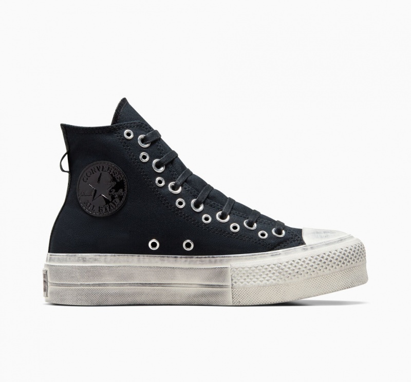 Converse Chuck Taylor All Star Lift flatforms Punk μαυρα μαυρα | IKWCVD-021