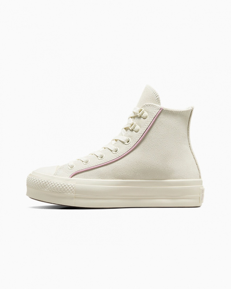 Converse Chuck Taylor All Star Lift flatforms σουετ Egret / Phantom Violet / Egret | VPHRNW-159