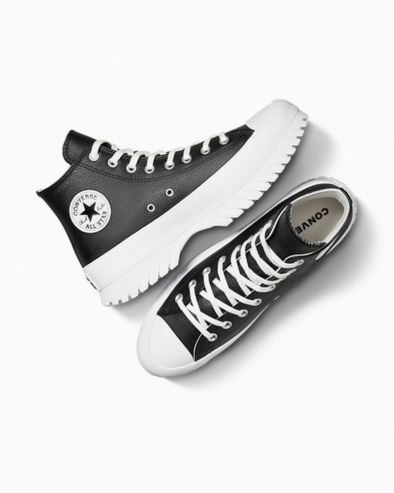 Converse Chuck Taylor All Star Lugged 2.0 δερματινα μαυρα ασπρα | GSCUDT-830