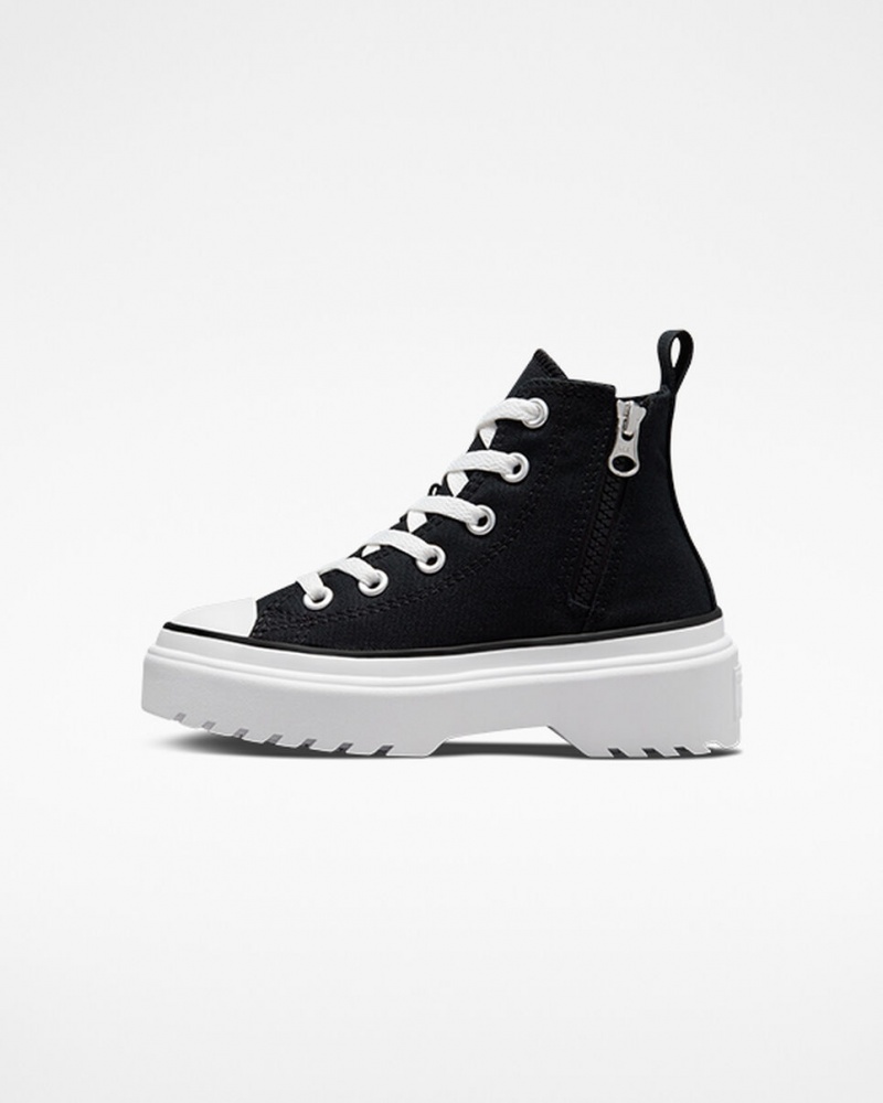 Converse Chuck Taylor All Star Lugged Lift flatforms καμβα μαυρα μαυρα ασπρα | EHYCBX-091