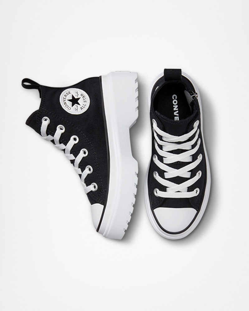 Converse Chuck Taylor All Star Lugged Lift flatforms καμβα μαυρα μαυρα ασπρα | EHYCBX-091