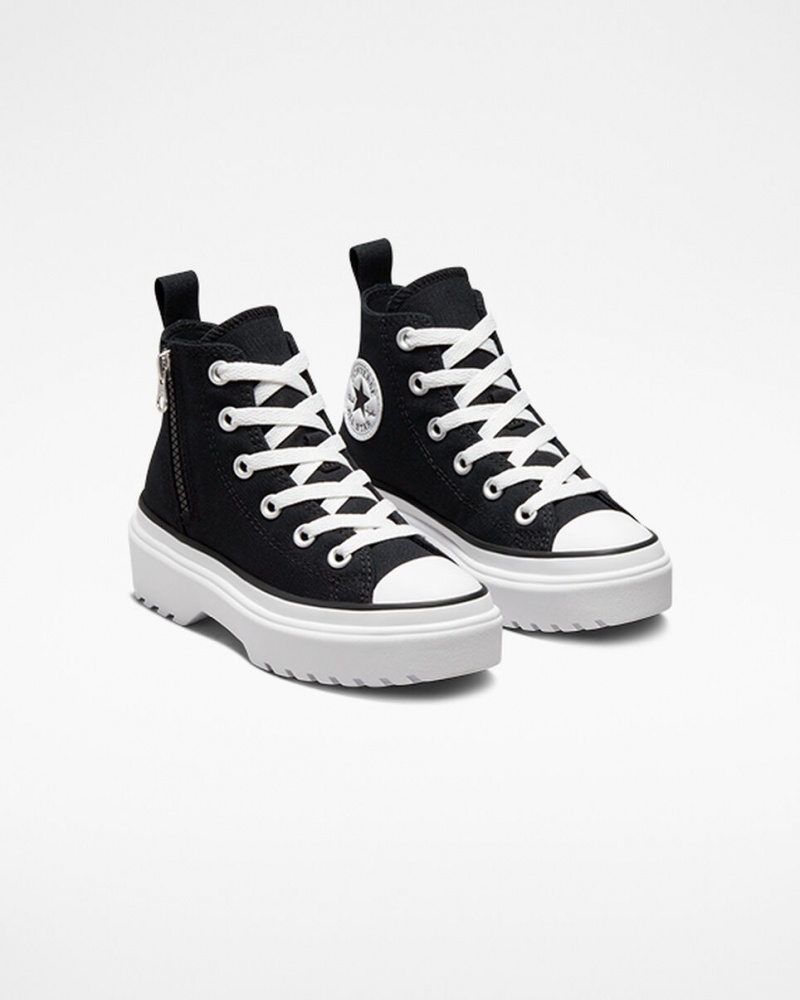 Converse Chuck Taylor All Star Lugged Lift flatforms καμβα μαυρα μαυρα ασπρα | EHYCBX-091